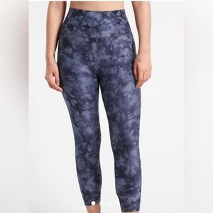 Athleta blue tie dye leggings